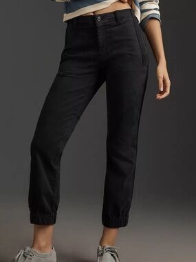 Anthropologie Richie Utility Cargo Jogger Pants Women’s Size 10 P Faded Black K